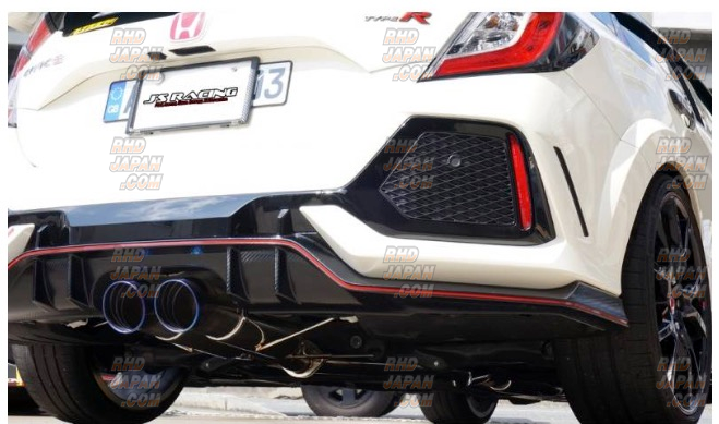 J's Racing Exhaust Plus Legal Dual 70RS - Civic Type-R FK8 - RHDJapan